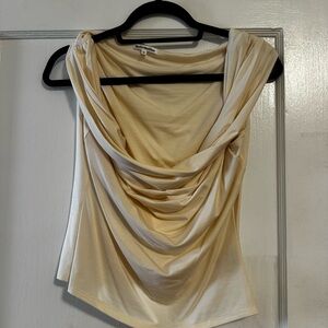 NWOT Reformation Cream Draped Top